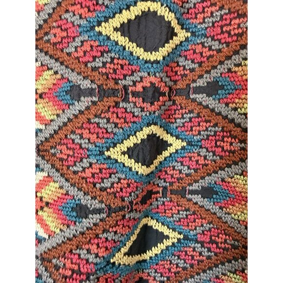 Johnny Was Moni Cupro Blouse Multi Color With Intricate Embroidery Boho Size Med - Picture 8 of 14